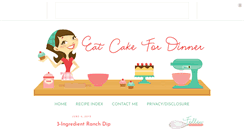 Desktop Screenshot of eatcakefordinner.net